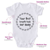 Your First Breath Took Our Away-Onesie-Adorable Baby Clothes-Clothes For Baby-Best Gift For Papa-Best Gift For Mama-Cute Onesie