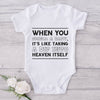 When You Smell A Baby, It's Like Taking A Dip Into Heaven Itself-Onesie-Adorable Baby Clothes-Clothes For Baby-Best Gift For Papa-Best Gift For Mama-Cute Onesie