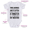 The Words I LOVE YOU And A Little Hug From A Child Is A Piece Of Heaven-Onesie-Adorable Baby Clothes-Clothes For Baby-Best Gift For Papa-Best Gift For Mama-Cute Onesie
