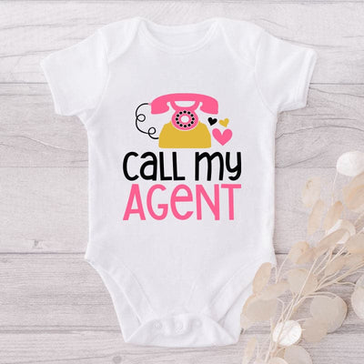 Call My Agent-Onesie-Adorable Baby Clothes-Clothes For Baby-Best Gift For Papa-Best Gift For Mama-Cute Onesie