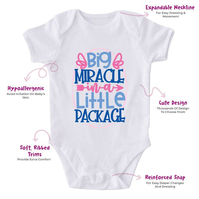 Big Miracle In A Little Package-Onesie-Adorable Baby Clothes-Clothes For Baby-Best Gift For Papa-Best Gift For Mama-Cute Onesie