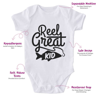 Reel Great Kid-Onesie-Adorable Baby Clothes-Clothes For Baby-Best Gift For Papa-Best Gift For Mama-Cute Onesie