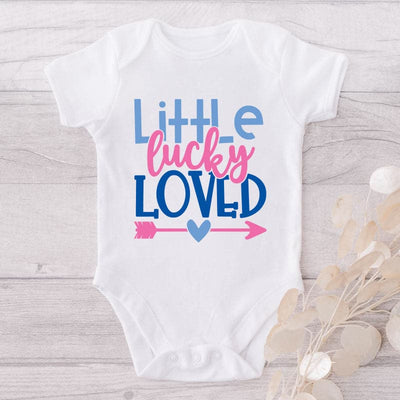 Little Lucky Loved-Onesie-Adorable Baby Clothes-Clothes For Baby-Best Gift For Papa-Best Gift For Mama-Cute Onesie