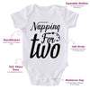 Napping For Two-Funny Onesie-Adorable Baby Clothes-Best Gift For Papa-Best Gift For Mama-Clothes For Baby-Cute Onesie