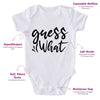 Guess What-Funny Onesie-Adorable Baby Clothes-Best Gift For Papa-Best Gift For Mama-Clothes For Baby-Cute Onesie