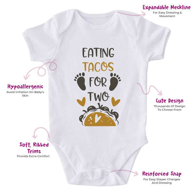 Eating Tacos For Two-Onesie-Adorable Baby Clothes-Best Gift For Papa-Best Gift For Mama-Clothes For Baby-Cute Onesie