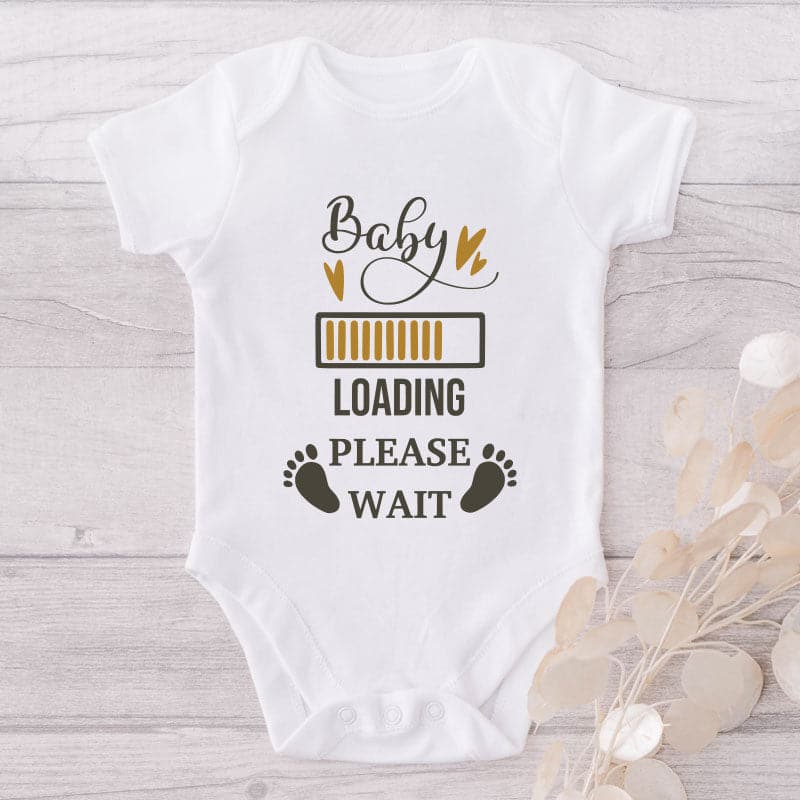 Baby Loading Please Wait-Onesie-Adorable Baby Clothes-Best Gift For Papa-Best Gift For Mama-Clothes For Baby-Cute Onesie