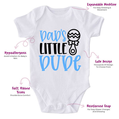 Daddy's Little Dude-Onesie-Best Gift For Babies-Adorable Baby Clothes-Clothes For Baby-Best Gift For Papa-Best Gift For Mama-Cute Onesie