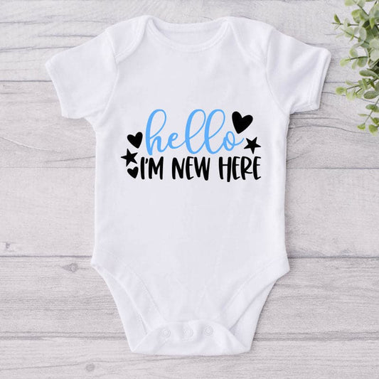 Hello I'm New Here-Onesie-Best Gift For Babies-Adorable Baby Clothes-Clothes For Baby-Best Gift For Papa-Best Gift For Mama-Cute Onesie