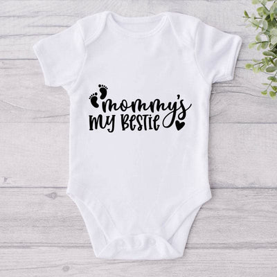 Mommy's My Bestie-Onesie-Best Gift For Babies-Adorable Baby Clothes-Clothes For Baby-Best Gift For Papa-Best Gift For Mama-Cute Onesie