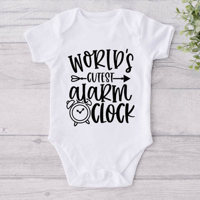 World's Cutest Alarm Clock-Onesie-Best Gift For Babies-Adorable Baby Clothes-Clothes For Baby-Best Gift For Papa-Best Gift For Mama-Cute Onesie