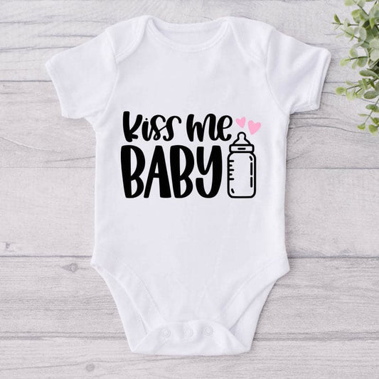 Kiss Me Baby-Onesie-Best Gift For Babies-Adorable Baby Clothes-Clothes For Baby-Best Gift For Papa-Best Gift For Mama-Cute Onesie