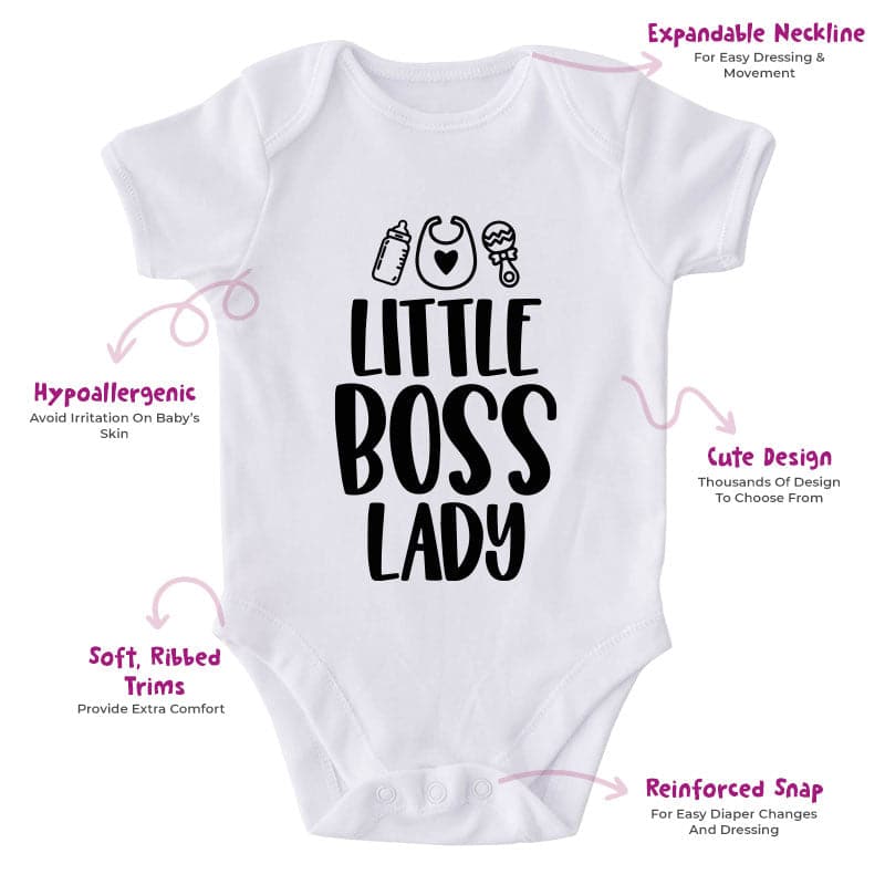 Little Boss Lady-Onesie-Best Gift For Babies-Adorable Baby Clothes-Clothes For Baby-Best Gift For Papa-Best Gift For Mama-Cute Onesie