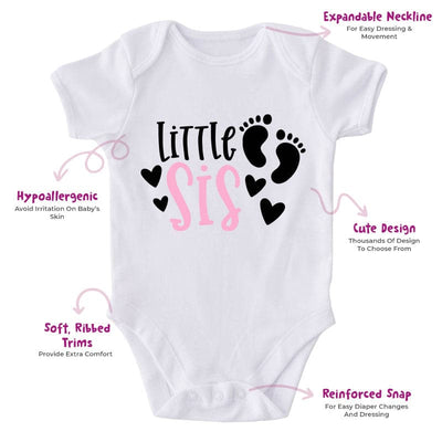 Little Sis-Onesie-Best Gift For Babies-Adorable Baby Clothes-Clothes For Baby-Best Gift For Papa-Best Gift For Mama-Cute Onesie