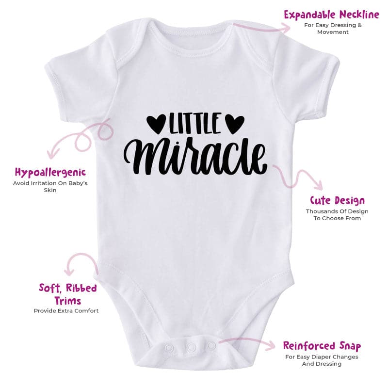 Little Miracle-Onesie-Best Gift For Babies-Adorable Baby Clothes-Clothes For Baby-Best Gift For Papa-Best Gift For Mama-Cute Onesie