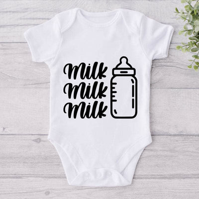 Milk Milk Milk-Onesie-Best Gift For Babies-Adorable Baby Clothes-Clothes For Baby-Best Gift For Papa-Best Gift For Mama-Cute Onesie