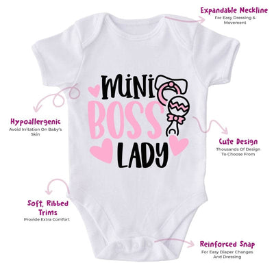 Mini-Boss Lady-Onesie-Best Gift For Babies-Adorable Baby Clothes-Clothes For Baby-Best Gift For Papa-Best Gift For Mama-Cute Onesie