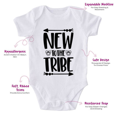 New To The Tribe-Onesie-Best Gift For Babies-Adorable Baby Clothes-Clothes For Baby-Best Gift For Papa-Best Gift For Mama-Cute Onesie