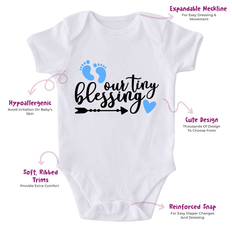 Our Tiny Blessing-Onesie-Best Gift For Babies-Adorable Baby Clothes-Clothes For Baby-Best Gift For Papa-Best Gift For Mama-Cute Onesie