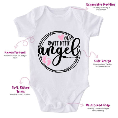 Our Sweet Little Angel-Onesie-Best Gift For Babies-Adorable Baby Clothes-Clothes For Baby-Best Gift For Papa-Best Gift For Mama-Cute Onesie