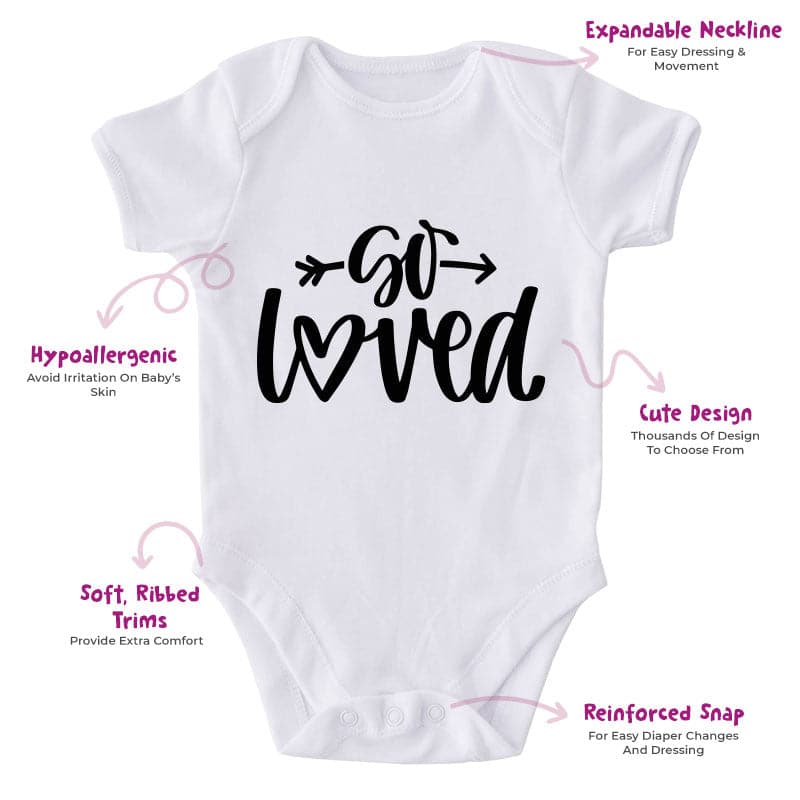 So Loved-Onesie-Best Gift For Babies-Adorable Baby Clothes-Clothes For Baby-Best Gift For Papa-Best Gift For Mama-Cute Onesie