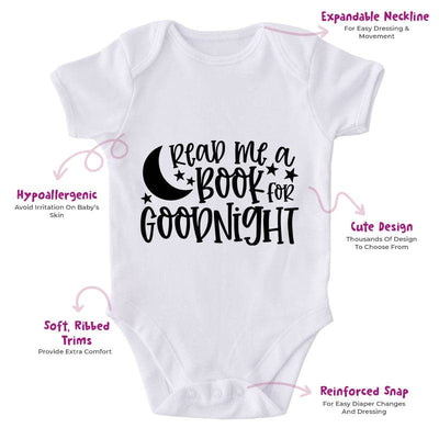 Read Me A Book For Goodnight-Onesie-Best Gift For Babies-Adorable Baby Clothes-Clothes For Baby-Best Gift For Papa-Best Gift For Mama-Cute Onesie