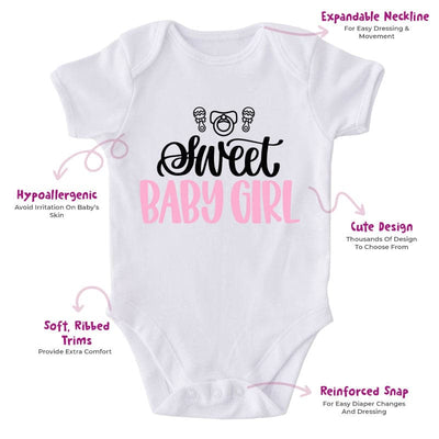 Sweet Baby Girl-Onesie-Best Gift For Babies-Adorable Baby Clothes-Clothes For Baby-Best Gift For Papa-Best Gift For Mama-Cute Onesie