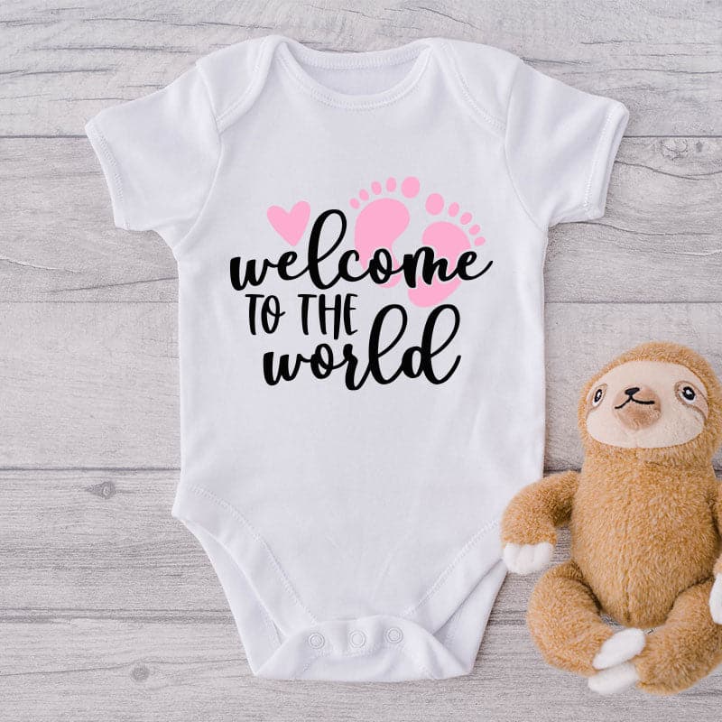 Welcome To The World-Onesie-Best Gift For Babies-Adorable Baby Clothes-Clothes For Baby-Best Gift For Papa-Best Gift For Mama-Cute Onesie