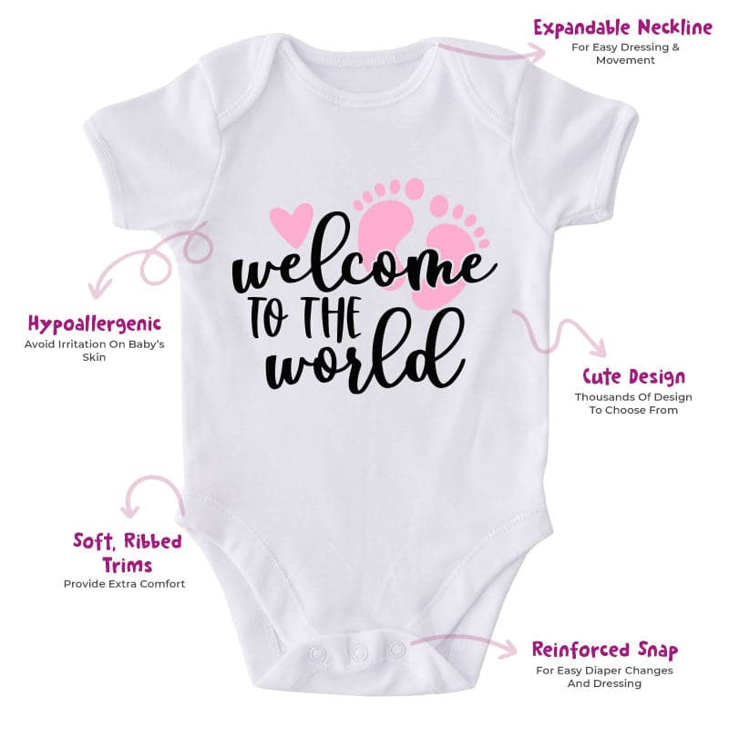 Welcome to the world baby girl shops outfit