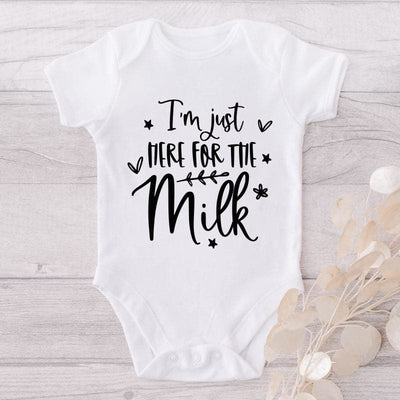 I'm Just Here For The Milk-Onesie-Best Gift For Babies-Adorable Baby Clothes-Clothes For Baby-Best Gift For Papa-Best Gift For Mama-Cute Onesie
