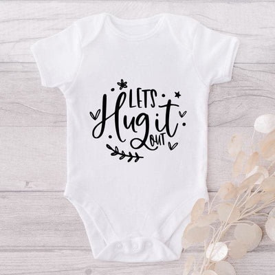 Let's Hug It Out-Onesie-Best Gift For Babies-Adorable Baby Clothes-Clothes For Baby-Best Gift For Papa-Best Gift For Mama-Cute Onesie