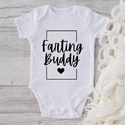 Farting Buddy-Onesie-Best Gift For Babies-Adorable Baby Clothes-Clothes For Baby-Best Gift For Papa-Best Gift For Mama-Cute Onesie