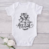 Little Girl Big Attitude-Onesie-Best Gift For Babies-Adorable Baby Clothes-Clothes For Baby-Best Gift For Papa-Best Gift For Mama-Cute Onesie