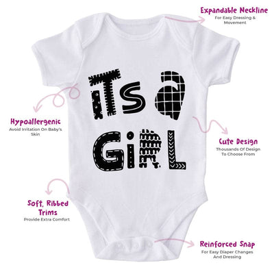 It's A Girl-Onesie-Best Gift For Babies-Adorable Baby Clothes-Clothes For Baby-Best Gift For Papa-Best Gift For Mama-Cute Onesie