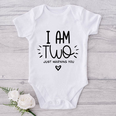 I Am Two Just Warning You-Onesie-Best Gift For Babies-Adorable Baby Clothes-Clothes For Baby-Best Gift For Papa-Best Gift For Mama-Cute Onesie