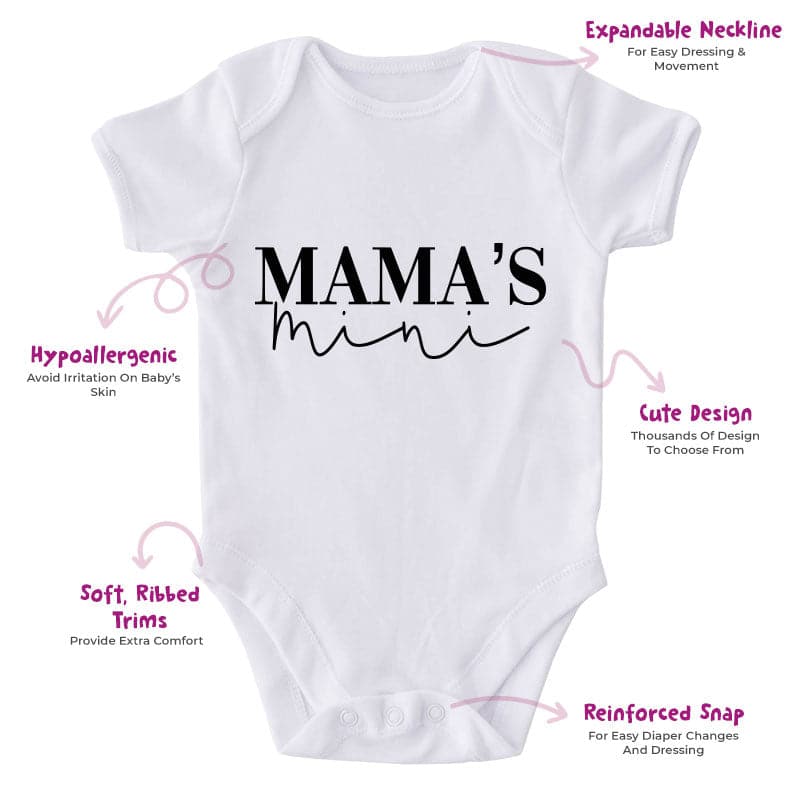 Mama's Mini-Onesie-Best Gift For Babies-Adorable Baby Clothes-Clothes For Baby-Best Gift For Papa-Best Gift For Mama-Cute Onesie