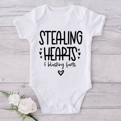 Stealing Hearts & Blasting Farts-Onesie-Best Gift For Babies-Adorable Baby Clothes-Clothes For Baby-Best Gift For Papa-Best Gift For Mama-Cute Onesie