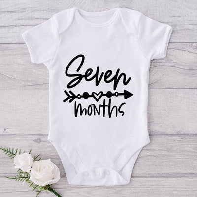 Seven Months-Onesie-Best Gift For Babies-Adorable Baby Clothes-Clothes For Baby-Best Gift For Papa-Best Gift For Mama-Cute Onesie