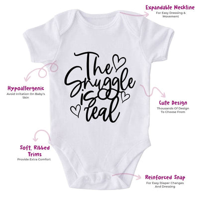 The Snuggle Is Real-Funny Onesie-Best Gift For Babies-Adorable Baby Clothes-Clothes For Baby-Best Gift For Papa-Best Gift For Mama-Cute Onesie