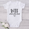 WTF Where's The Food-Funny Onesie-Best Gift For Babies-Adorable Baby Clothes-Clothes For Baby-Best Gift For Papa-Best Gift For Mama-Cute Onesie