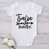 Twelve Months-Onesie-Best Gift For Babies-Adorable Baby Clothes-Clothes For Baby-Best Gift For Papa-Best Gift For Mama-Cute Onesie