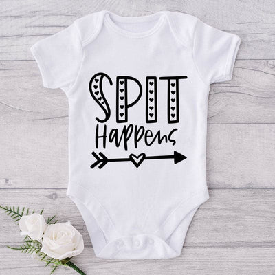 Spit Happens-Onesie-Best Gift For Babies-Adorable Baby Clothes-Clothes For Baby-Best Gift For Papa-Best Gift For Mama-Cute Onesie