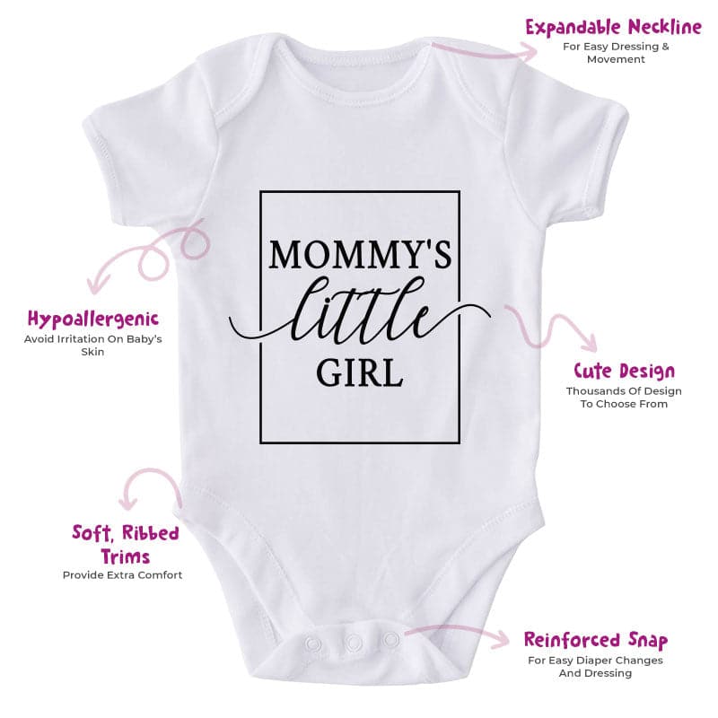 Mommy's Little Girl-Onesie-Best Gift For Babies-Adorable Baby Clothes-Clothes For Baby-Best Gift For Papa-Best Gift For Mama-Cute Onesie