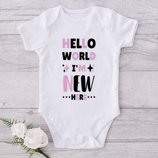 Hello World I'm New Here-Onesie-Best Gift For Babies-Adorable Baby Clothes-Clothes For Baby-Best Gift For Papa-Best Gift For Mama-Cute Onesie