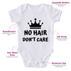 No Hair Don't Care-Onesie-Best Gift For Babies-Adorable Baby Clothes-Clothes For Baby-Best Gift For Papa-Best Gift For Mama-Cute Onesie