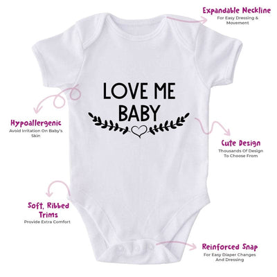 Love Me Baby-Onesie-Best Gift For Babies-Adorable Baby Clothes-Clothes For Baby-Best Gift For Papa-Best Gift For Mama-Cute Onesie