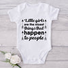Little Girls Are The Nicest Things That Happen To People-Onesie-Best Gift For Babies-Adorable Baby Clothes-Clothes For Baby-Best Gift For Papa-Best Gift For Mama-Cute Onesie