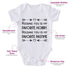 Kissing You Is My Favorite Hobby. Holding You Is My Favorite Pastime-Onesie-Best Gift For Babies-Adorable Baby Clothes-Clothes For Baby-Best Gift For Papa-Best Gift For Mama-Cute Onesie
