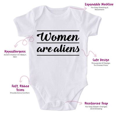 Women Are Aliens-Onesie-Best Gift For Babies-Adorable Baby Clothes-Clothes For Baby-Best Gift For Papa-Best Gift For Mama-Cute Onesie