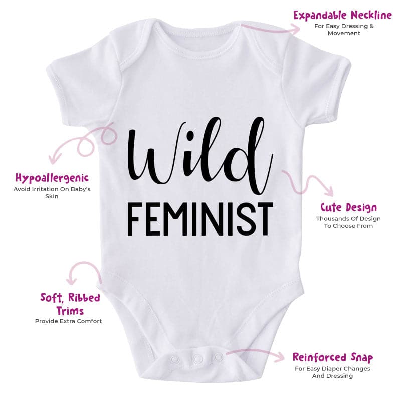 Wild Feminist-Onesie-Best Gift For Babies-Adorable Baby Clothes-Clothes For Baby-Best Gift For Papa-Best Gift For Mama-Cute Onesie